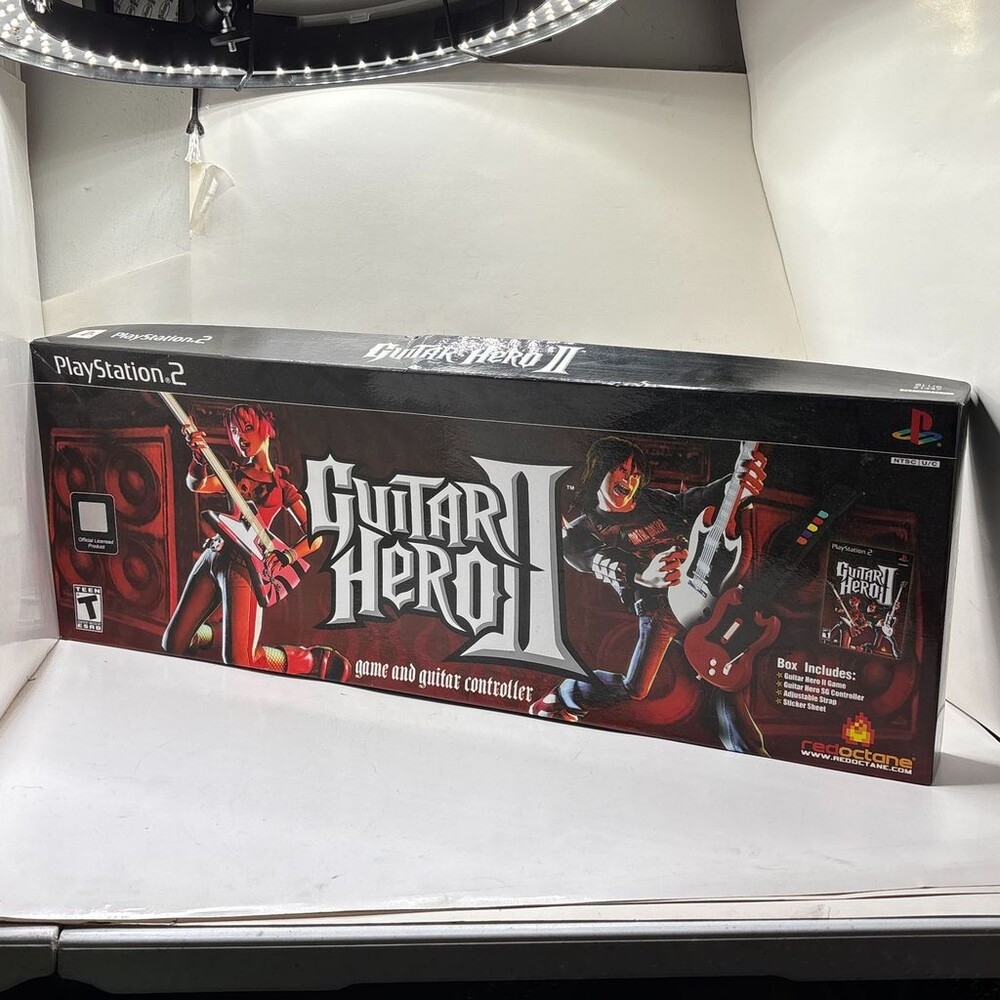 Guitar Hero II 2 PS2 RedOctane SG Controller Bundle (Sony PlayStation 2, 2006)